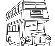 Coloriage Autobus de Londre en ligne