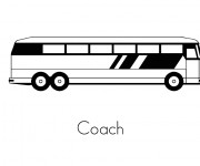 Coloriage Autobus pour transport publique