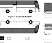 Coloriage Bus à découper et assembler