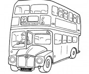Coloriage et dessins gratuit Bus à Londres à imprimer