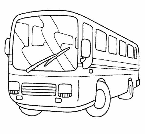 Coloriage Bus  facile  maternelle dessin  gratuit  imprimer