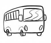 Coloriage et dessins gratuit Bus scolaire à imprimer