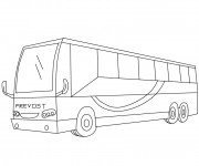 Coloriage et dessins gratuit Bus stylisé à imprimer