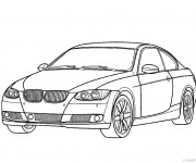 Coloriage Automobile BMW couleur