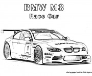 Coloriage Automobile de course BMW
