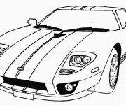 Coloriage et dessins gratuit Automobile de sport en ligne à imprimer