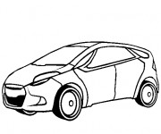 Coloriage et dessins gratuit Automobile économique à imprimer