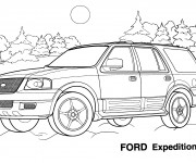 Coloriage Automobile Ford Expedition