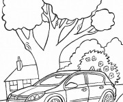 Coloriage Automobile Opel Astra