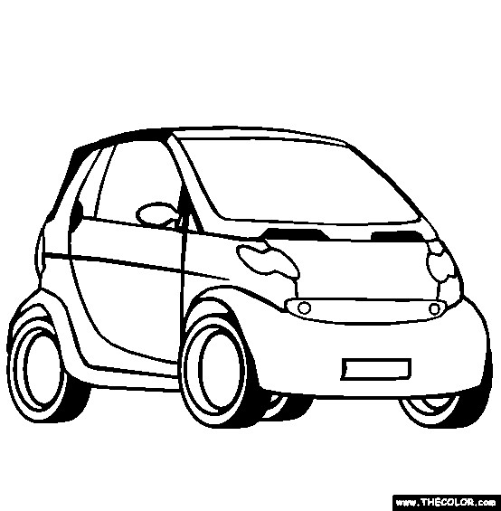 Coloriage et dessins gratuits Un Mini Automobile à imprimer
