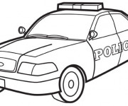 Coloriage Voiture de Police