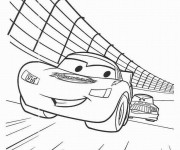 Coloriage Auto Flash Mcqueen Nascar