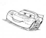 Coloriage et dessins gratuit Autos Flash Mcqueen à découper à imprimer