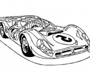 Coloriage Un Automobile de luxe de sport