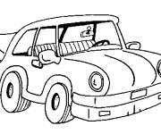 Coloriage Une petite voiture en ligne