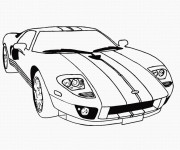 Coloriage et dessins gratuit Une Voiture sport à imprimer