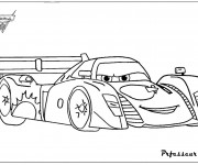 Coloriage Voiture de course Professeur Z