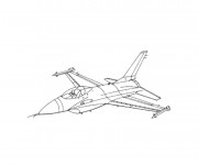 Coloriage Avion de Chasse F21