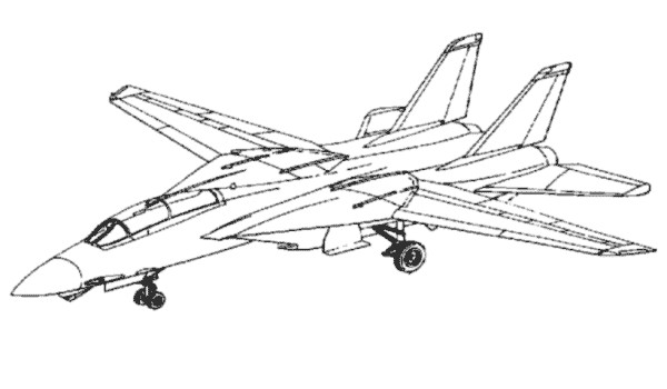 Coloriage Avion De Chasse Maternelle Dessin Gratuit à Imprimer