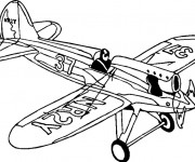 Coloriage Avion de Chasse NR2Y