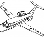 Coloriage et dessins gratuit Avion de Chasse rafale à imprimer