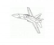 Coloriage et dessins gratuit Avion de chasse couleur à imprimer
