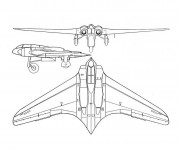 Coloriage Avion de Chasse moderne