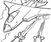 Coloriage Avion de Guerre