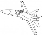 Coloriage et dessins gratuit Avion de guerre à colorier à imprimer