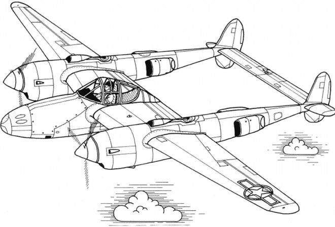 Coloriage Avion De Guerre En Ligne Dessin Gratuit à Imprimer