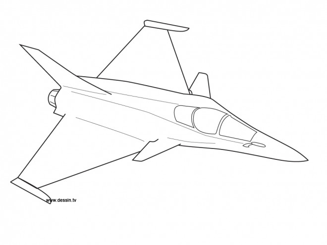 Coloriage Avion De Guerre Mirage Dessin Gratuit à Imprimer