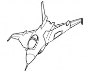 Coloriage Avion de Guerre vecteur