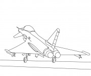 Coloriage D&eacute;collage d'avion de Guerre