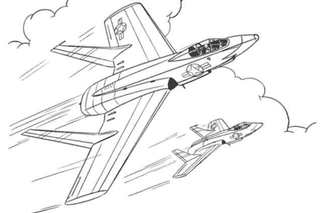 Coloriage A Imprimer Avion De Chasse