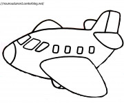 Coloriage et dessins gratuit Avion à colorier à imprimer