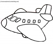 Coloriage Avion à colorier