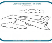 Coloriage Avion concorde