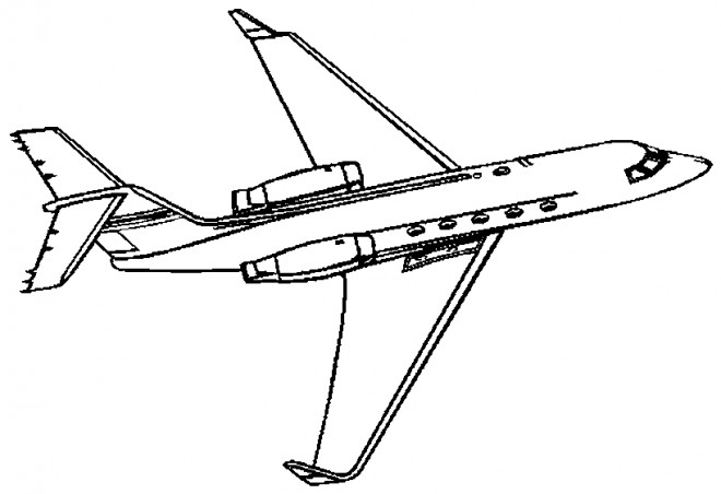 Coloriage Avion gratuit à imprimer