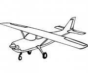 Coloriage et dessins gratuit Petit Avion à imprimer