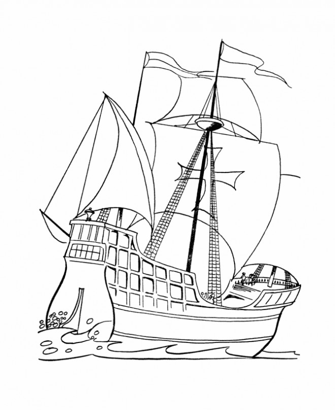 Coloriage Bateau de Guerre gratuit à imprimer liste 20 à 40