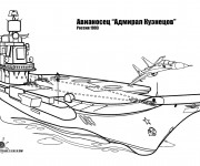 Coloriage et dessins gratuit Bateau de Guerre Russe à imprimer