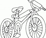 Coloriage Bicyclette en couleur