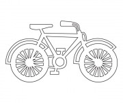 Coloriage Bicyclette pour Enfant