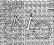Coloriage Bicyclette simplifi&eacute;