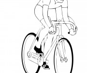 Coloriage Un Cycliste professionnel