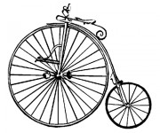 Coloriage Une Bicyclette ancienne