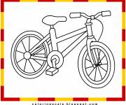 Coloriage Bicyclette