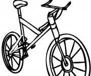 Coloriage Une Bicyclette maternelle