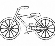 Coloriage Une Petite Bicyclette pour Enfants
