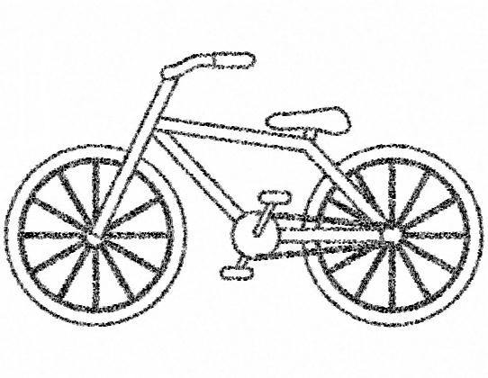 Coloriage et dessins gratuits Une Petite Bicyclette pour Enfants à imprimer